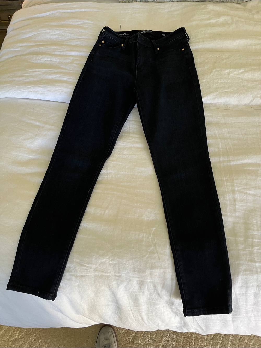Liverpool Black Skinny Jeans - High Rise Fit